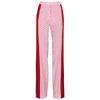 STELLA MCCARTNEY Dana monogrammed wide-leg silk trousers