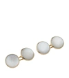 TOM FORD TOM FORD YELLOW GOLD MOTHER-OF-PEARL CUFFLINKS,14992794