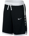 Nike Dri-fit Elite Men's Basketball Shorts In Black/ White/ White/ White