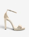 JIMMY CHOO Misty 120 metallic-leather heeled sandals,19244339