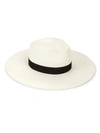 Rag & Bone Rag And Bone White Straw Panama Hat In White