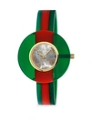 GUCCI Vintage Web Resin 35MM Green Red Green Watch
