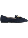 TOD'S FRINGED TRIM LOAFERS