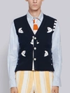 THOM BROWNE THOM BROWNE 4-BAR SAILBOAT VEST,MKV030A0001113252318