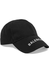 BALENCIAGA EMBROIDERED COTTON-TWILL BASEBALL CAP