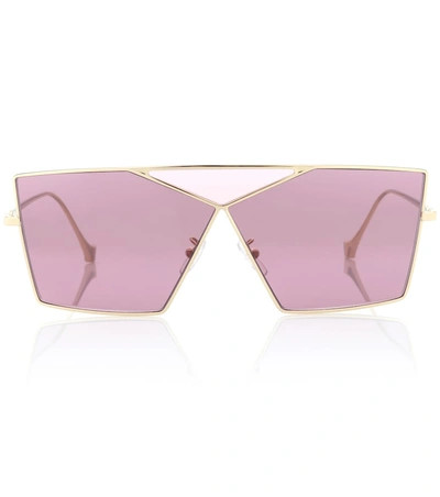 Loewe Square Puzzle太阳镜 In Pink
