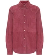 ISABEL MARANT ÉTOILE SELINA SUEDE SHIRT,P00361567