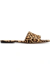 GIANVITO ROSSI Leopard-print calf hair slides