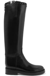 ANN DEMEULEMEESTER BUCKLED LEATHER KNEE BOOTS