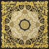 VERSACE VERSACE | Gold Hibiscus 90x90 Printed Scarf in Multicolored Silk