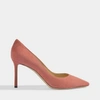 JIMMY CHOO JIMMY CHOO | Romy 85 Suede Pumps in Rosewood Suede