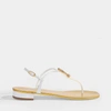 GIUSEPPE ZANOTTI GIUSEPPE ZANOTTI | Anchor Flat Sandals in White Nappa Leather and Crystals