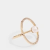 ANISSA KERMICHE Reine Ring in 14K Yellow Gold and Diamonds