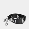 MARC JACOBS Mj Graphic Webbing Strap in Black Polyester
