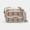 Burberry Vintage Check Link Crossbody Camera Bag In Beige