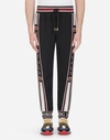 DOLCE & GABBANA JOGGING PANTS WITH PATCHES