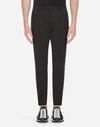 DOLCE & GABBANA COTTON PANTS WITH SIDE STRIPES