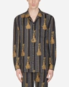 DOLCE & GABBANA PAJAMA SHIRT IN PRINTED SILK