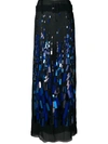 PRADA PRADA EMBELLISHED LONG SKIRT - BLUE