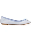 ANNA BAIGUERA ANNA BAIGUERA CLASSIC BOW BALLERINAS - 蓝色