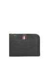 THOM BROWNE Mini Gusset Leather Folio