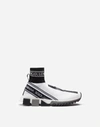 Dolce & Gabbana 30mm Sorrento Logo Sock Sneakers In White