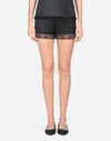 DOLCE & GABBANA LINGERIE SHORTS IN SATIN AND LACE