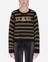 DOLCE & GABBANA EMBROIDERED SWEATER IN CASHMERE AND LUREX