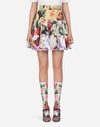 DOLCE & GABBANA PRINTED COTTON SKIRT