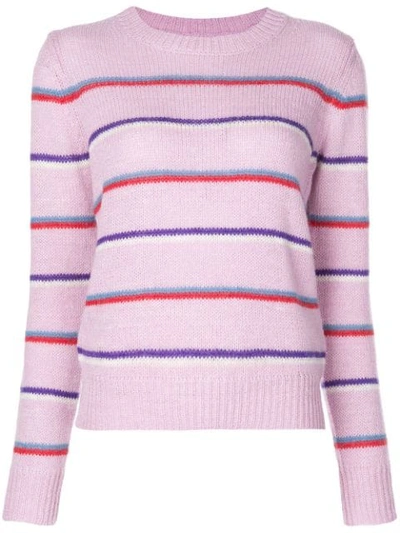 Isabel Marant Étoile Isabel Marant Etoile Gian Sweater In Stripes,purple In Pink