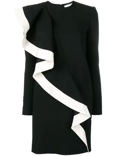 Givenchy Ruffle Detail Dress - 黑色 In Black