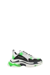 Balenciaga Men's Triple S Mesh & Leather Sneakers In Verde