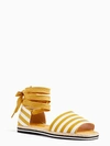 Kate Spade Chandra Espadrille Sandals In Roasted Maize/white Canvas