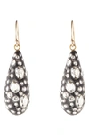 Alexis Bittar Essentials Diamond Dust Dewdrop Earrings In Black