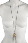 ALEXIS BITTAR Long Crystal Encrusted Pendant Necklace,AB83N014059