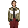 VERSACE VERSACE BLACK AND GOLD NEOCLASSICAL TRACK JACKET