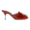 GUCCI GUCCI RED SPIKE SADE HEELS