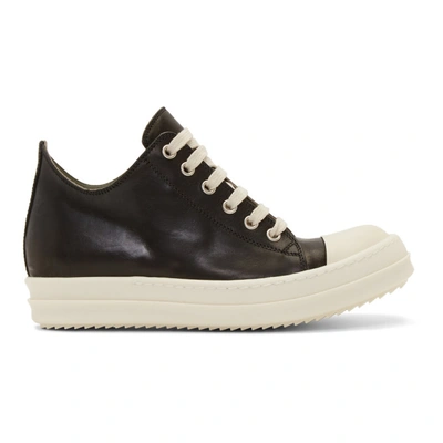 Rick Owens Woman Leather Trainers Black In 91 Black