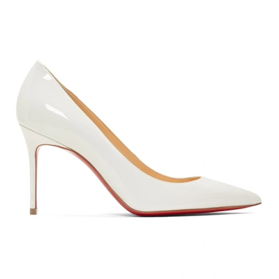 Christian Louboutin Kate Glitter Pointy Toe Pump In W156 Snow