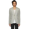 RICK OWENS RICK OWENS GREY SOFT BLAZER