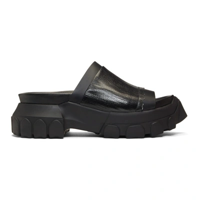 Rick Owens High Ridged Sandals - 黑色 In 9999 Black