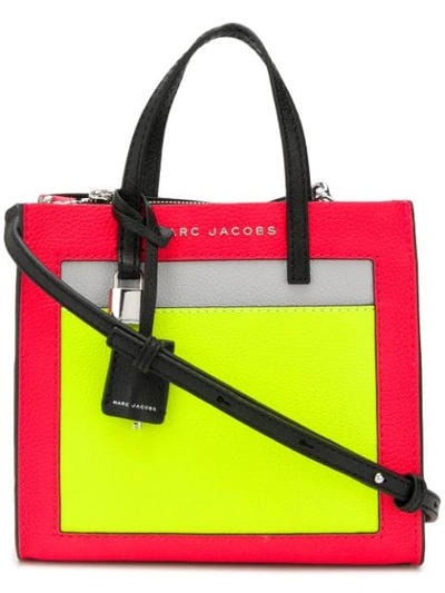 Marc Jacobs Grind Colour-block Tote - 红色 In Red