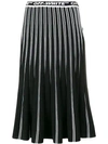 OFF-WHITE PLEATED KNIT SKIRT