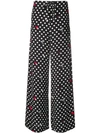 Mcq By Alexander Mcqueen Polka Dot Trousers In Black