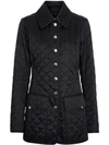 BURBERRY LOGO BUTTON DIAMOND QUILTED JACKET