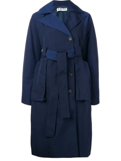Aalto Shell Trench Coat - 蓝色 In Blue