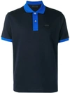 Prada Shortsleeved Polo Shirt In Blue