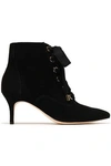 ZIMMERMANN LACE-UP SUEDE ANKLE BOOTS,3074457345620104658