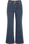 APC WOMAN HIGH-RISE FLARED JEANS MID DENIM,GB 2507222119267946