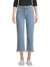 JOE'S JEANS Wyatt High-Rise Raw Hem Ankle Jeans